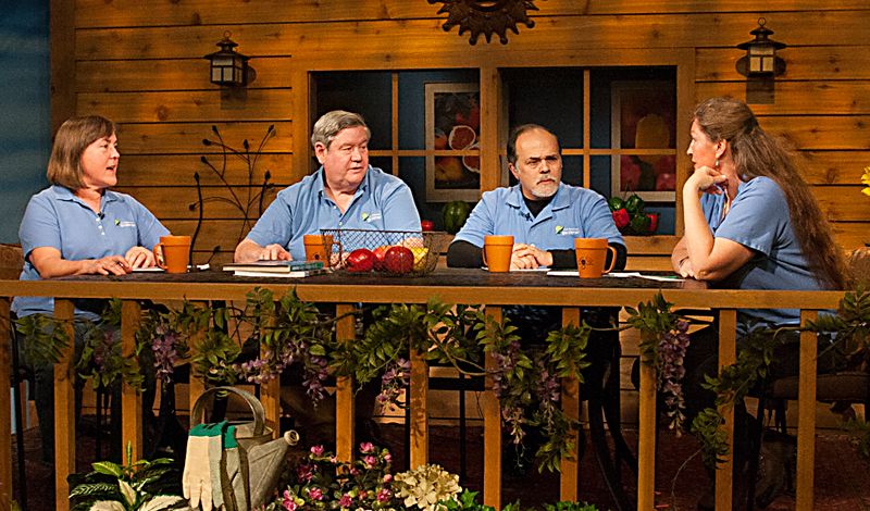 Mid-American Gardener panelists on the set